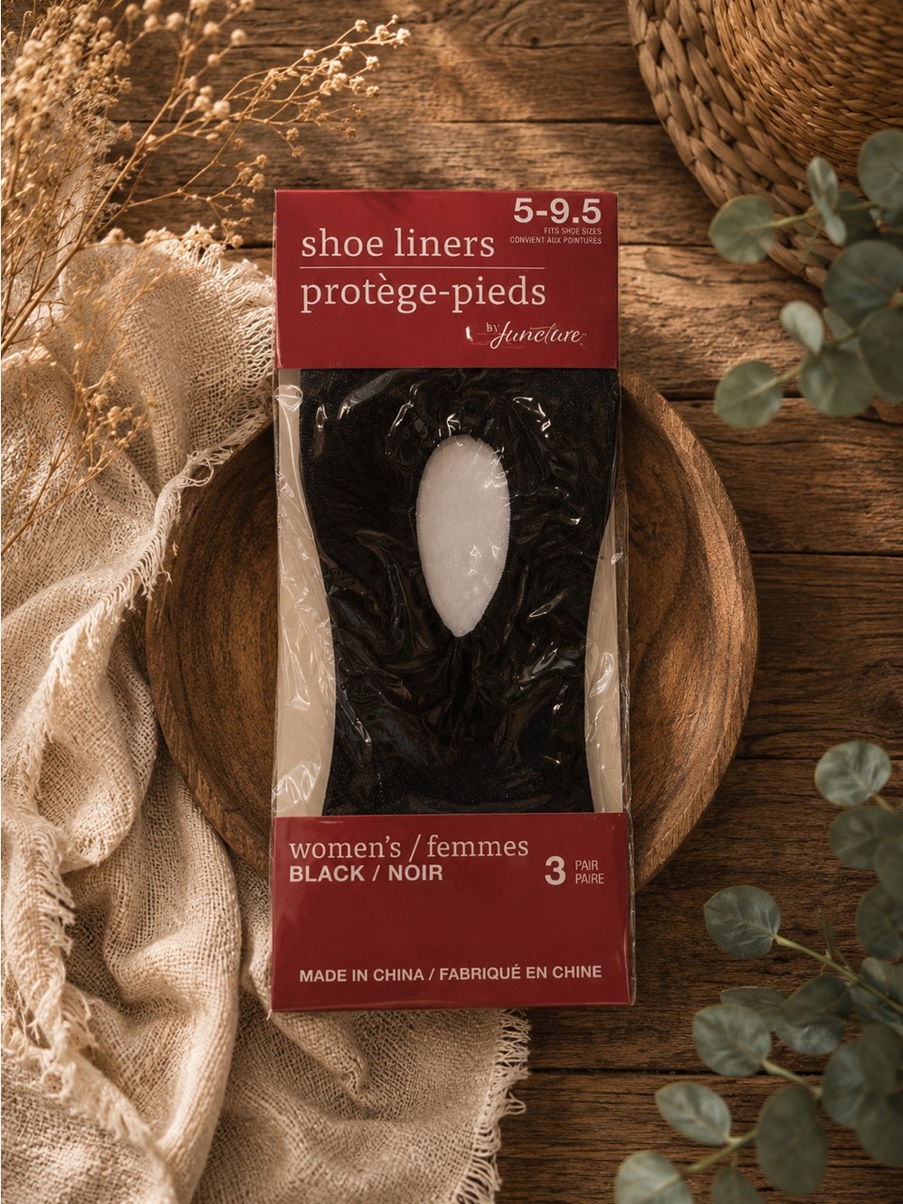 Juncture Womens Low Cut No Show Foot‎ Liners Set 3 Size 5-9.5